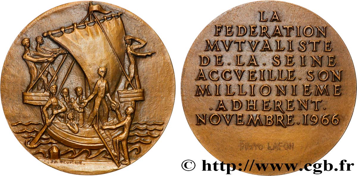 ASSURANCES Médaille, Fédération mutualiste de la Seine SUP