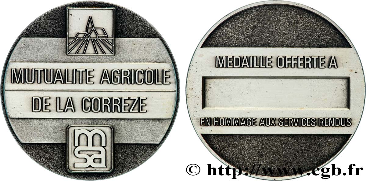 LES ASSURANCES Médaille, Mutualité agricole de la Corrèze MBC+