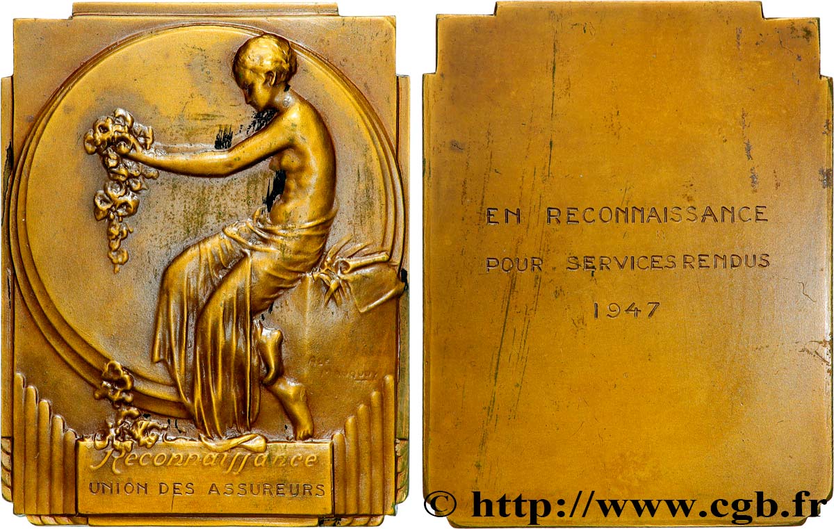 LES ASSURANCES Plaquette, Reconnaissance, Union des assureurs SS