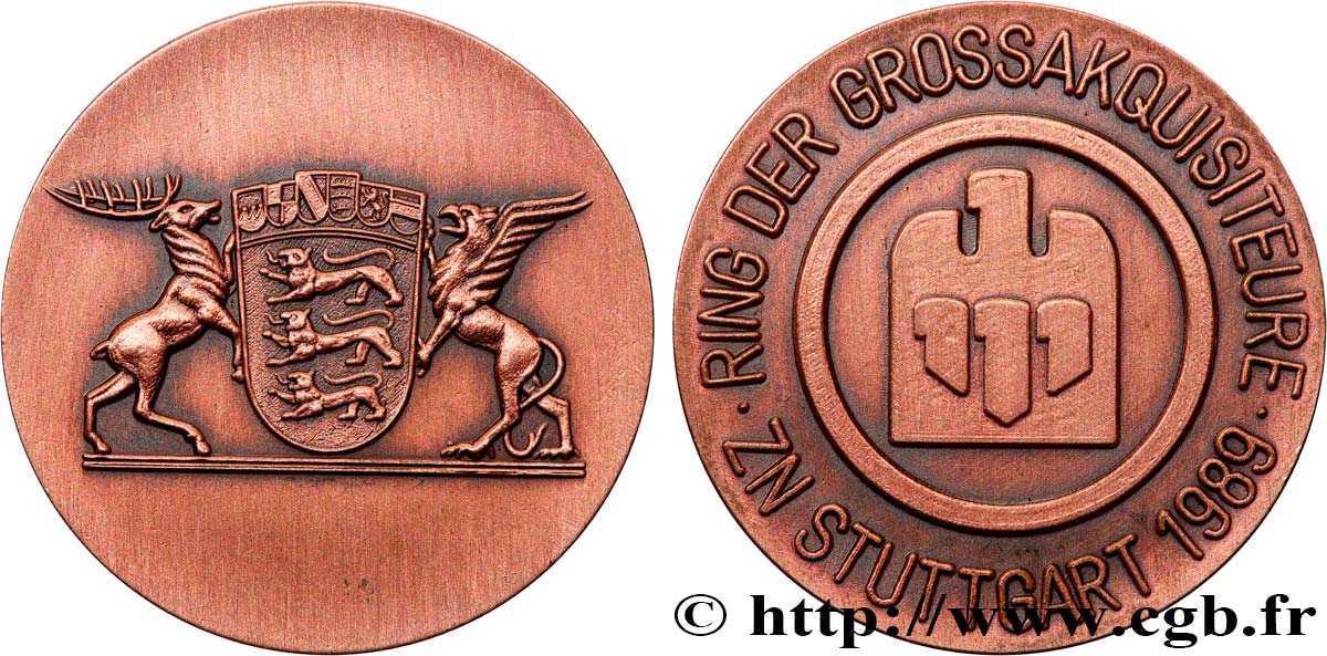 ALEMANIA Médaille, ZN Stuttgart EBC