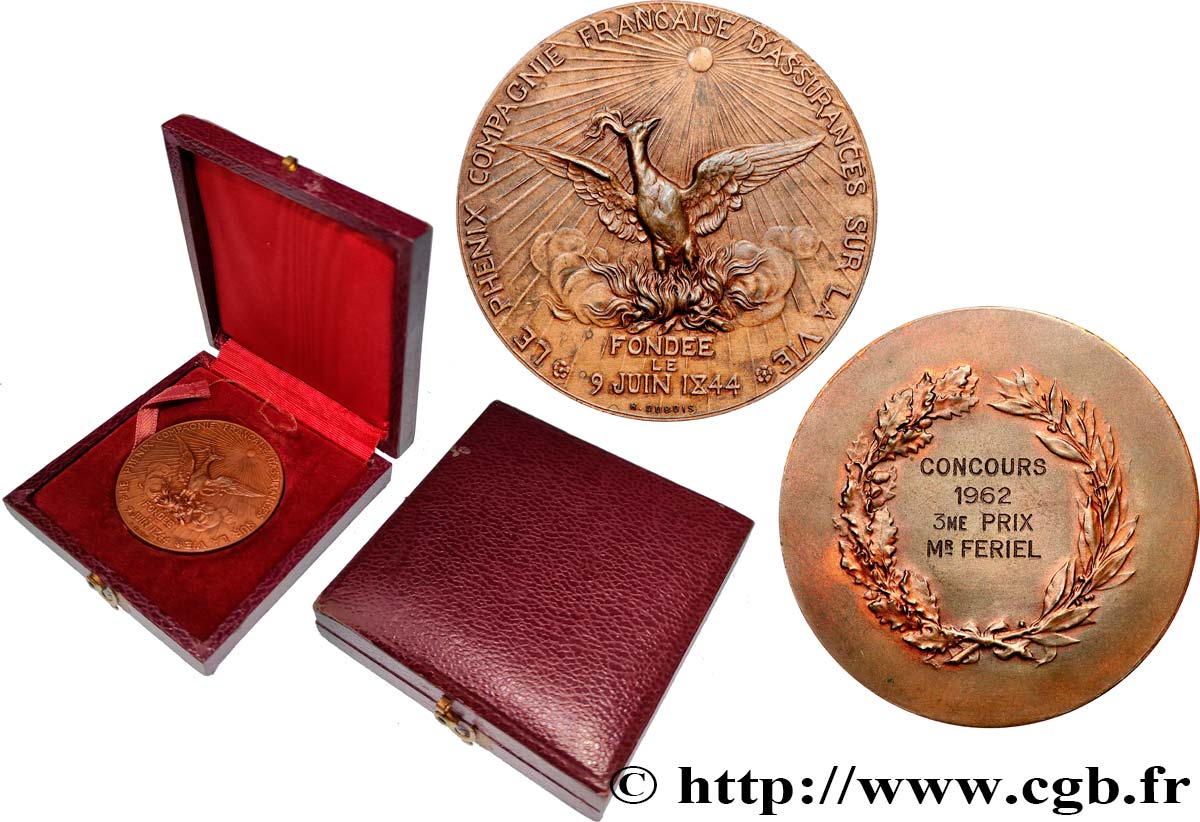 INSURANCES Médaille, Le Phénix, Concours AU