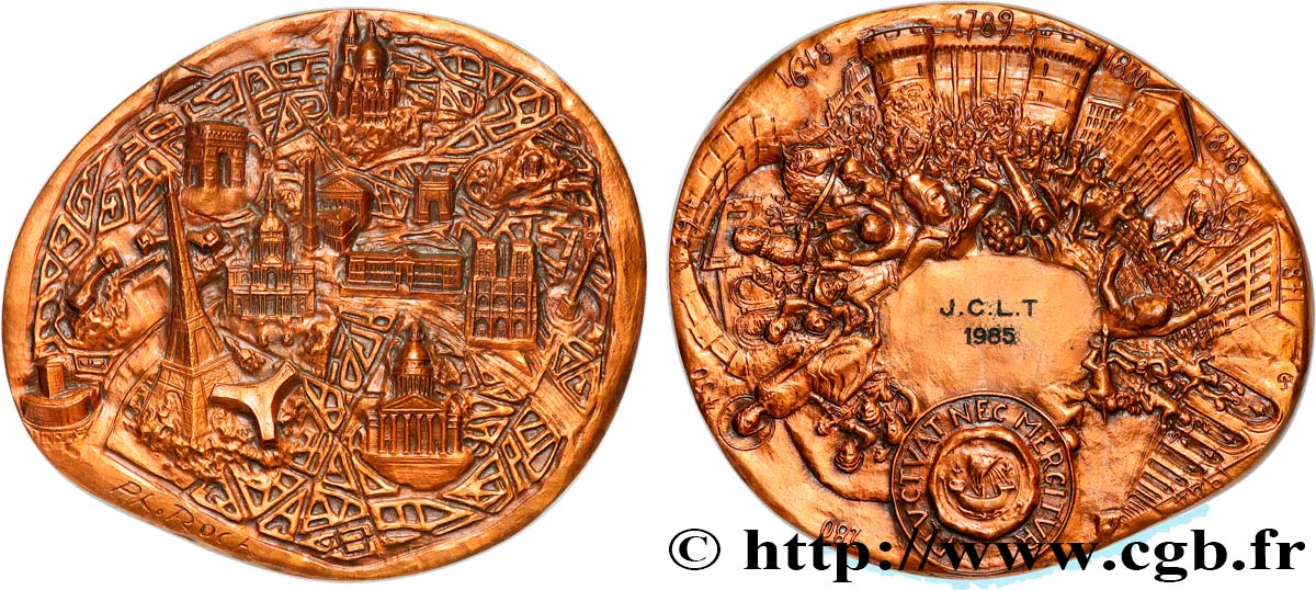 CINQUIÈME RÉPUBLIQUE Médaille, Paris SUP