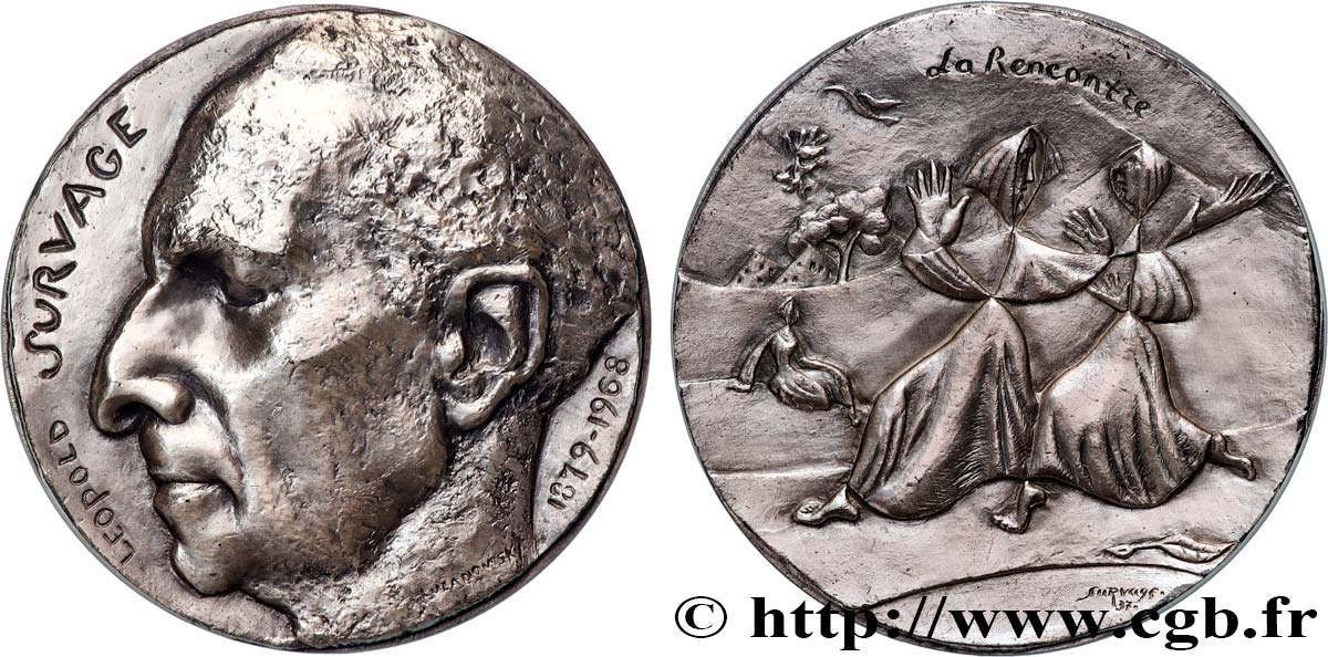 ARTISTES : GRAVEURS, PEINTRES, SCULPTEURS Médaille, Leopold Survage SUP