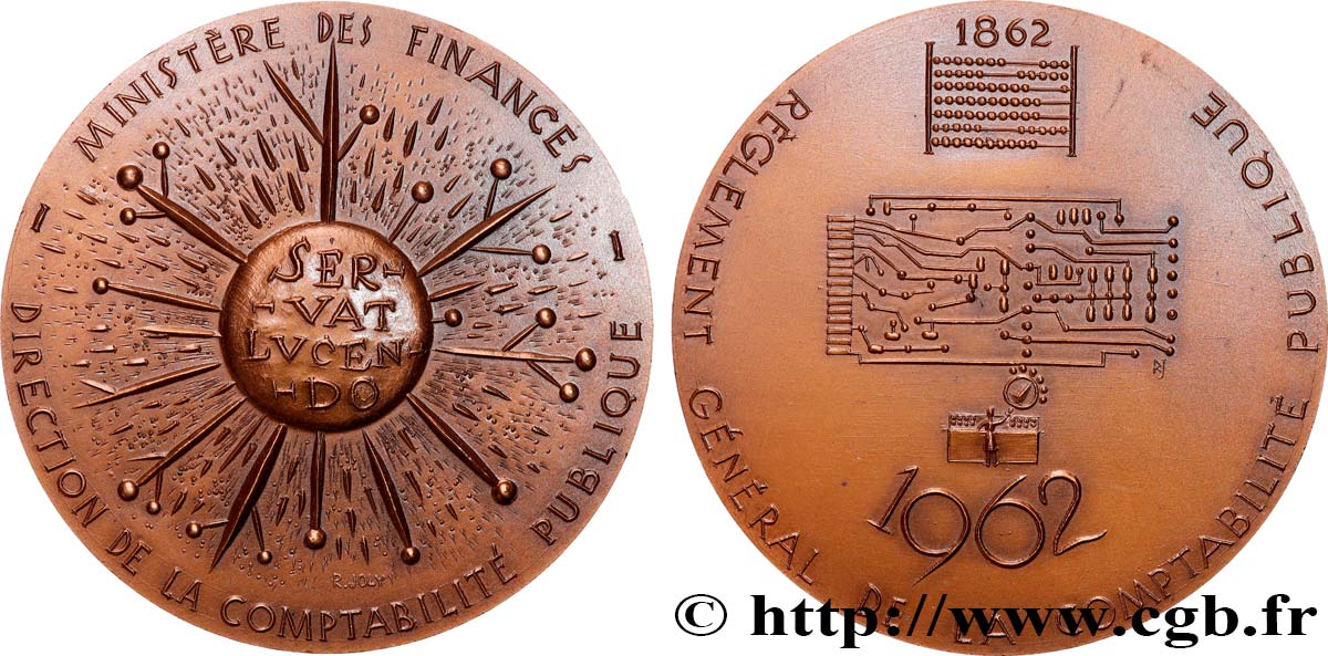 QUINTA REPUBBLICA FRANCESE Médaille, Ministère des finances SPL