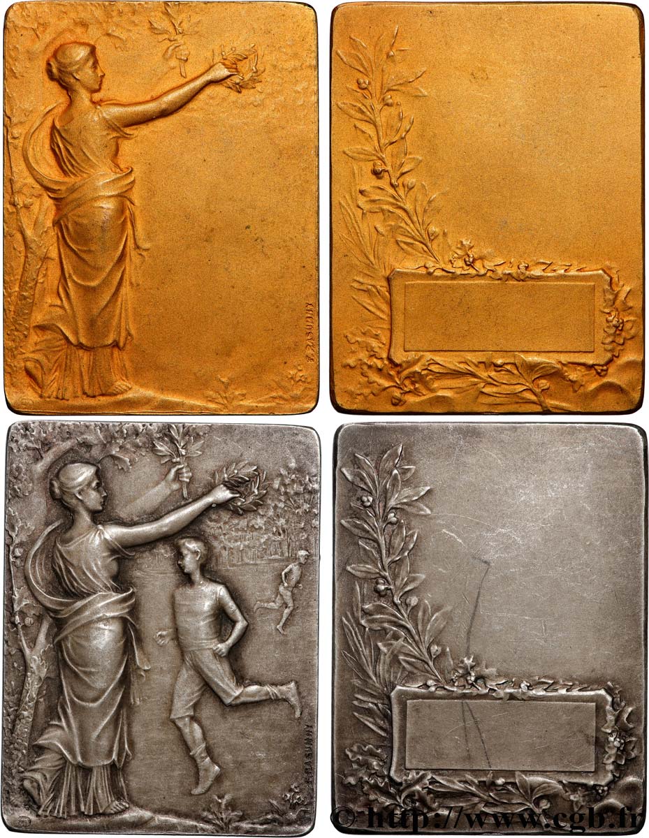 TROISIÈME RÉPUBLIQUE Lot de 2 plaquettes, Récompense TTB+