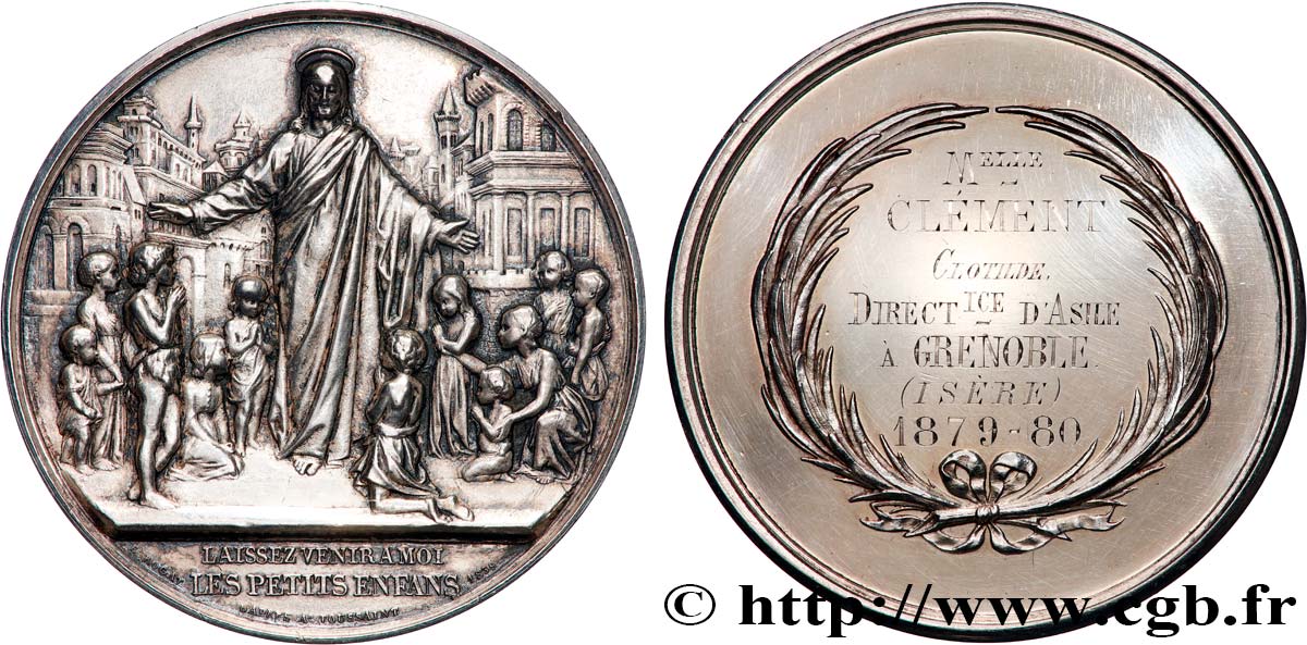 TROISIÈME RÉPUBLIQUE Médaille, Prix décerné à la directrice d’asile TTB