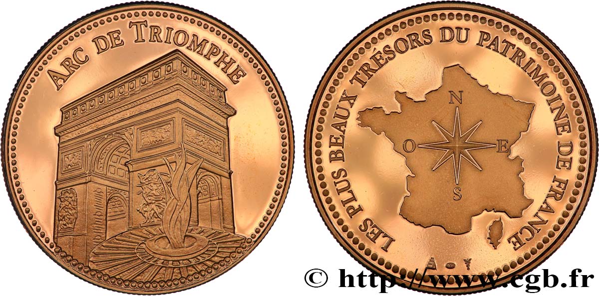 BUILDINGS AND HISTORY Médaille, Arc de Triomphe fST