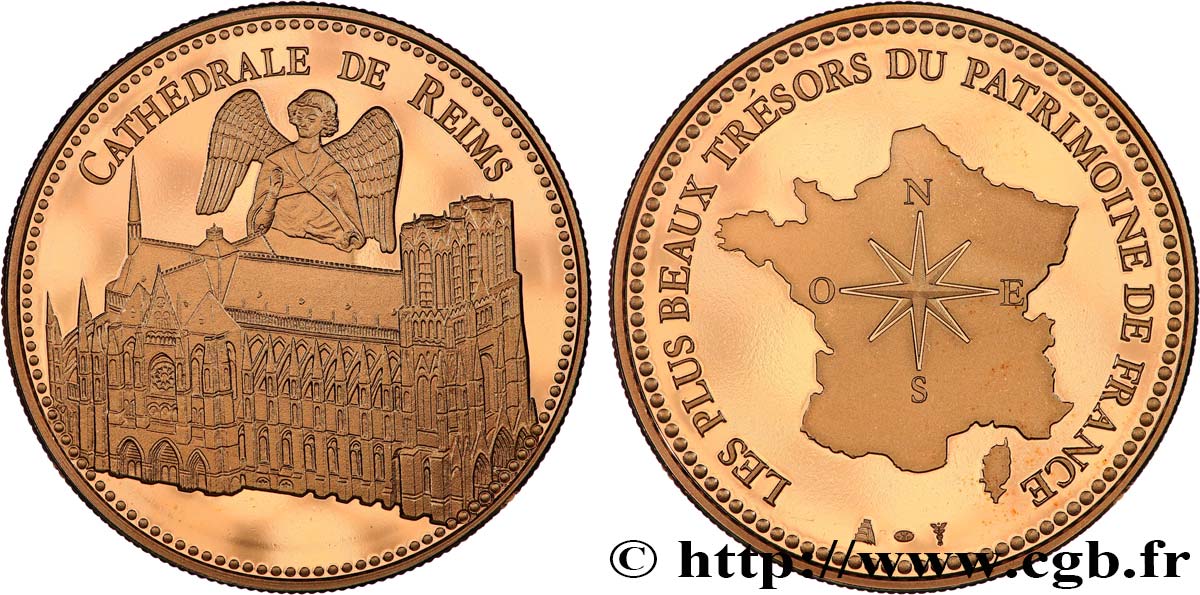 BUILDINGS AND HISTORY Médaille, Cathédrale de Reims SC