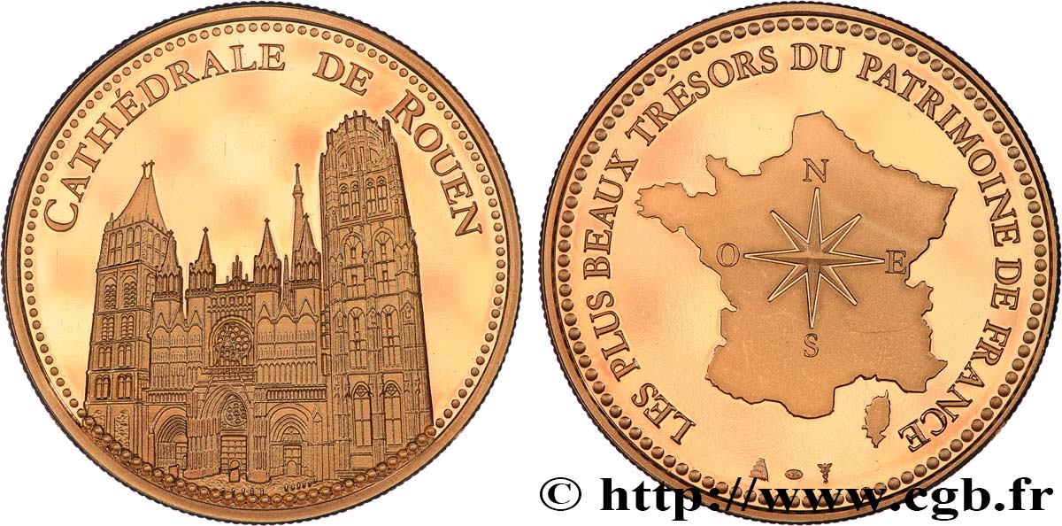 BUILDINGS AND HISTORY Médaille, Cathédrale de Rouen AU
