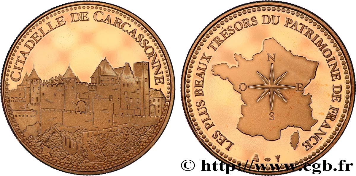 BUILDINGS AND HISTORY Médaille, Citadelle de Carcassonne MS