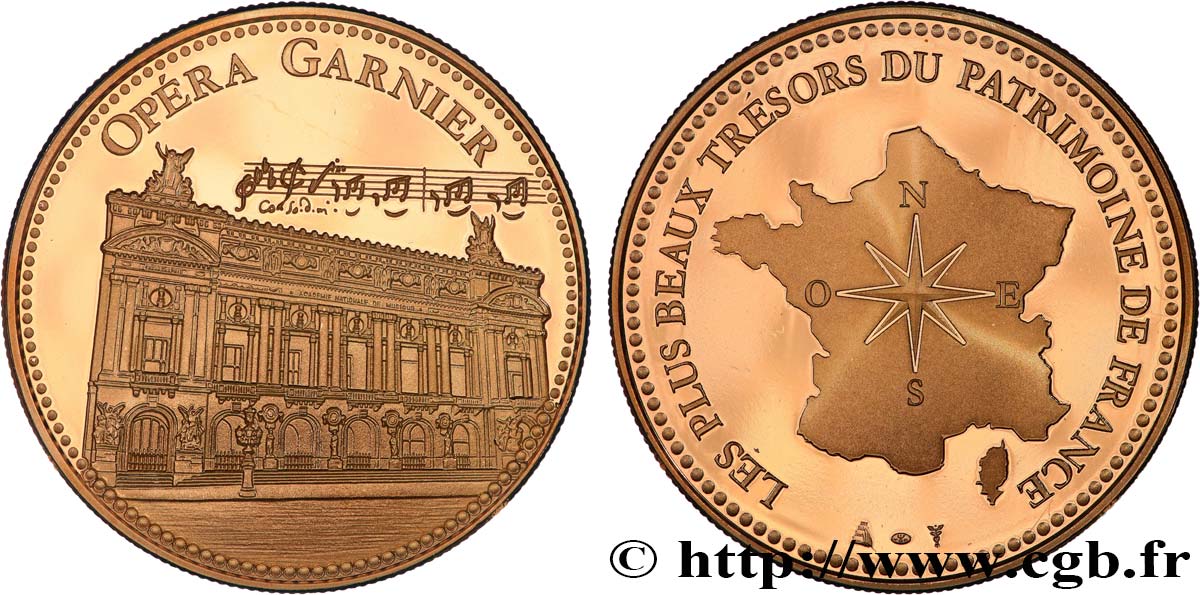 MONUMENTS ET HISTOIRE Médaille, Opéra Garnier SUP