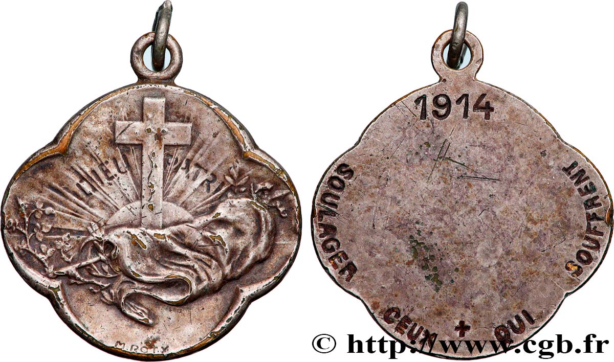 TERZA REPUBBLICA FRANCESE Médaille, Dieu, Patrie, Soulager ceux qui souffrent q.BB