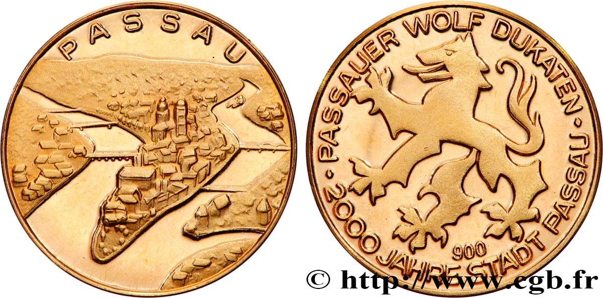GERMANY Médaille, 2000 ans d’histoire, Nassau Proof set