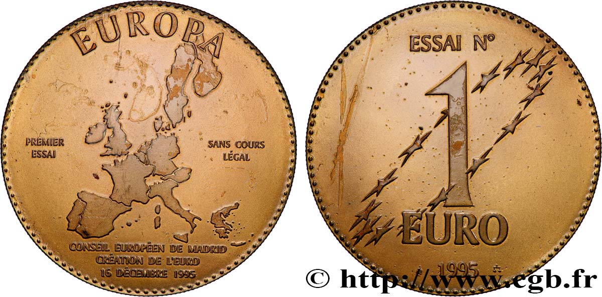 QUINTA REPUBBLICA FRANCESE Essai 1 Euro q.SPL