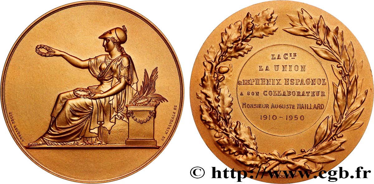 ASSURANCES Médaille, La Union et le Phénix espagnol AU