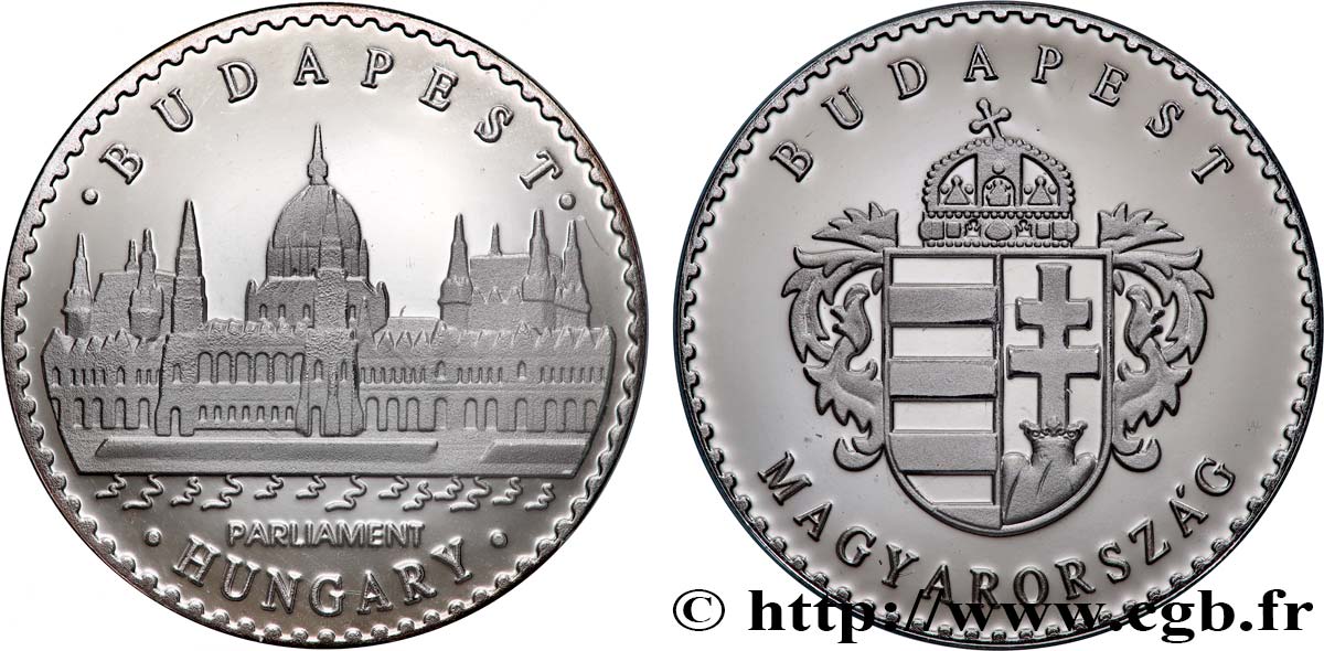 HONGRIE Médaille, Parlement de Budapest FDC