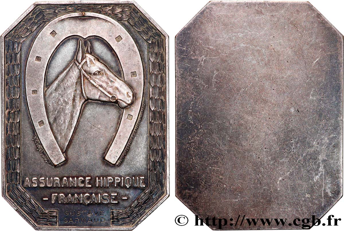 ASSURANCES Plaquette, Assurance hippique française XF