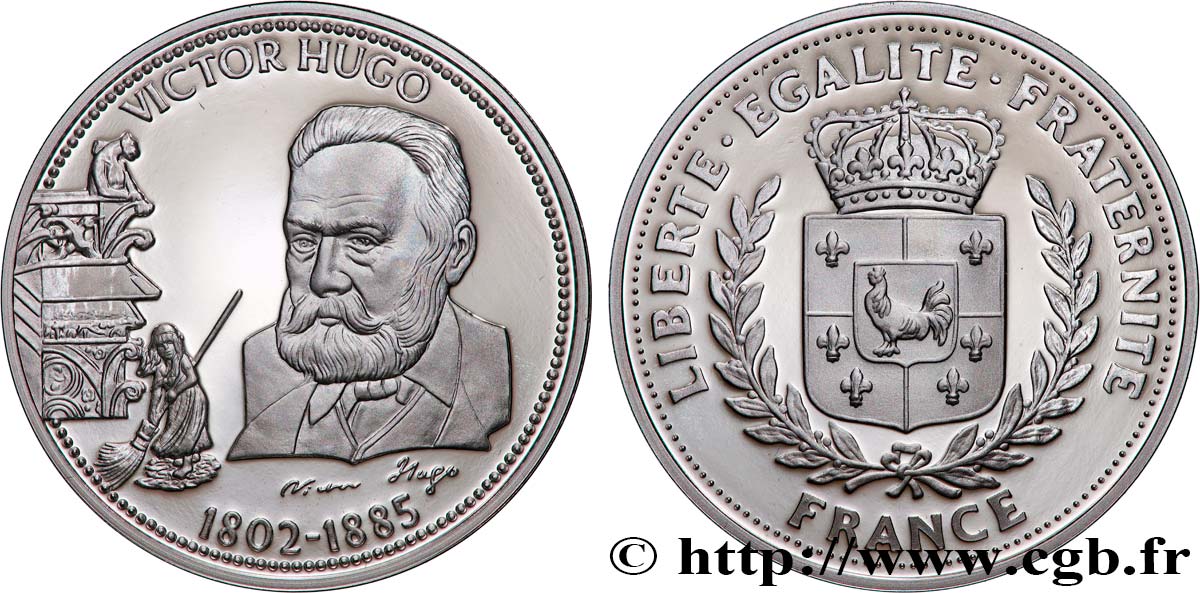 NOS GRANDS HOMMES Médaille, Victor Hugo SPL
