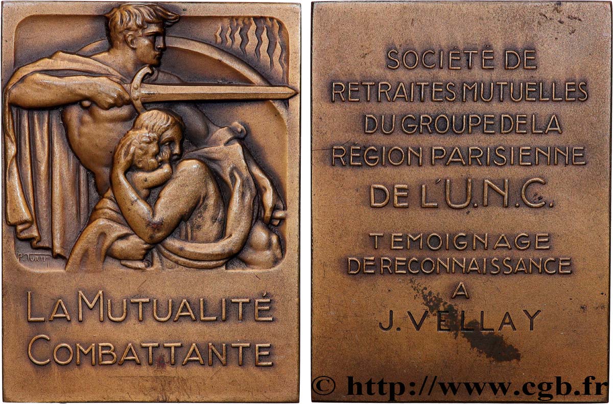 ASSURANCES Plaquette, Mutualité combattante XF