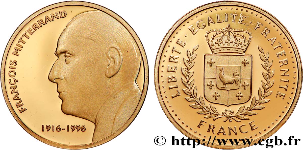 V REPUBLIC Médaille, François Mitterrand Proof set