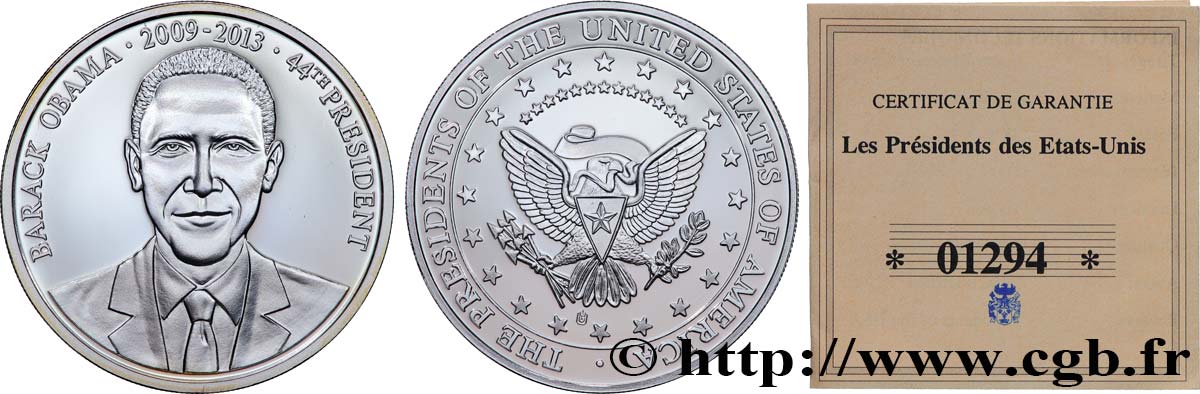 UNITED STATES OF AMERICA Médaille, Président Barack Obama MS