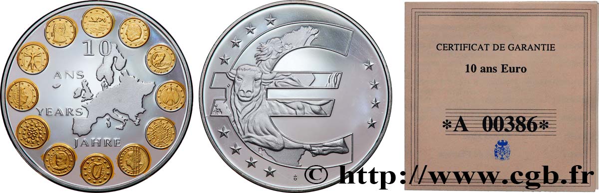 EUROPA Médaille, 10 ans de l’Euro EBC