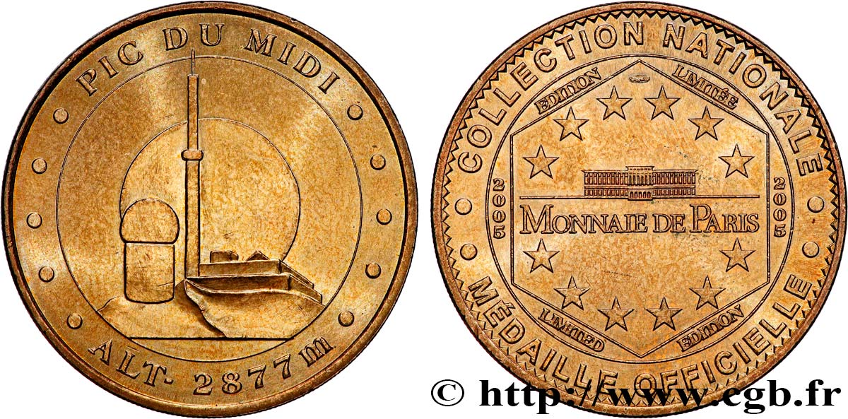MÉDAILLES TOURISTIQUES Médaille touristique, Pic du Midi TTB+