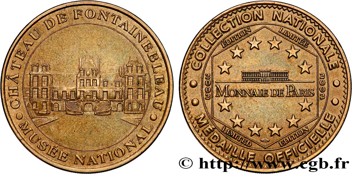 TOURISTIC MEDALS Médaille touristique, Château de Fontainebleau AU