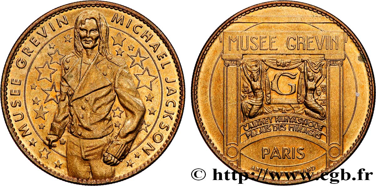 MÉDAILLES TOURISTIQUES Médaille touristique, Michael Jackson, Musée Grévin SUP