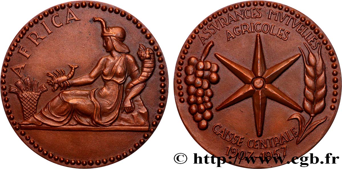 LES ASSURANCES Médaille, Caisse centrale, Africa SPL