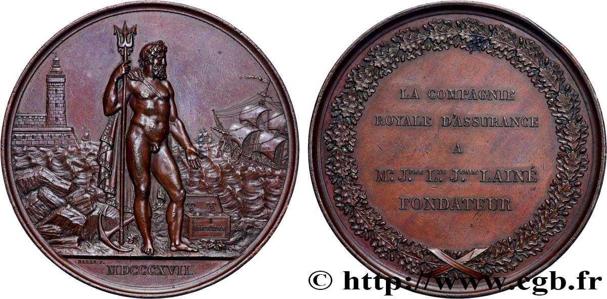 INSURANCES Médaille, Assurance Maritime AU