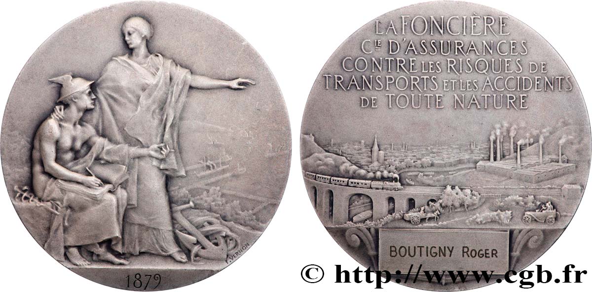 DRITTE FRANZOSISCHE REPUBLIK Médaille, La Foncière fVZ