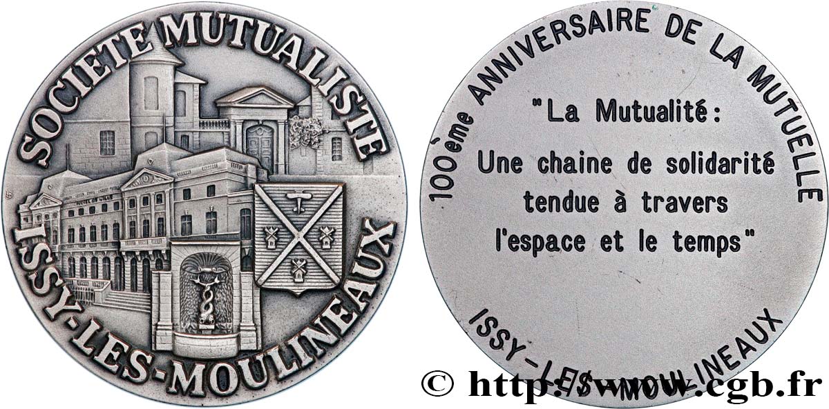ASSURANCES Médaille, 100e anniversaire de la Mutuelle AU