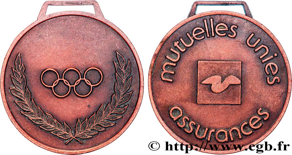 INSURANCES Médaille, Mutuelles Unies XF