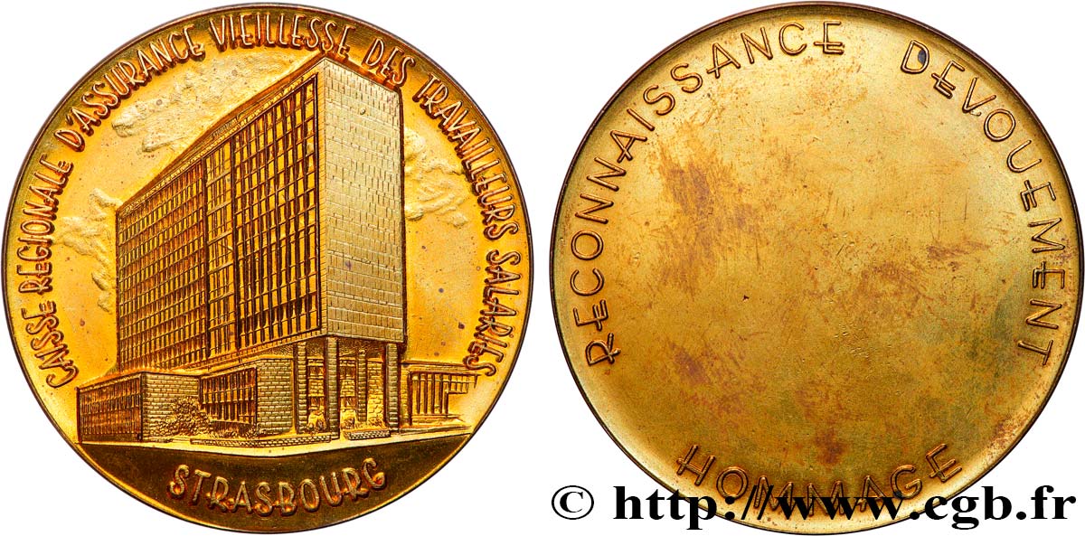 ASSURANCES Médaille, Caisse régionale d’assurance vieillesse des travailleurs salariés TTB+/TTB