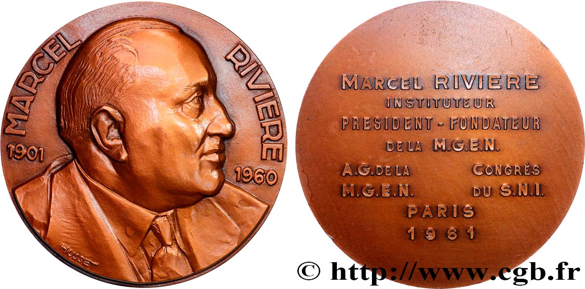 ASSURANCES Médaille, Marcel Rivière SUP/TTB+