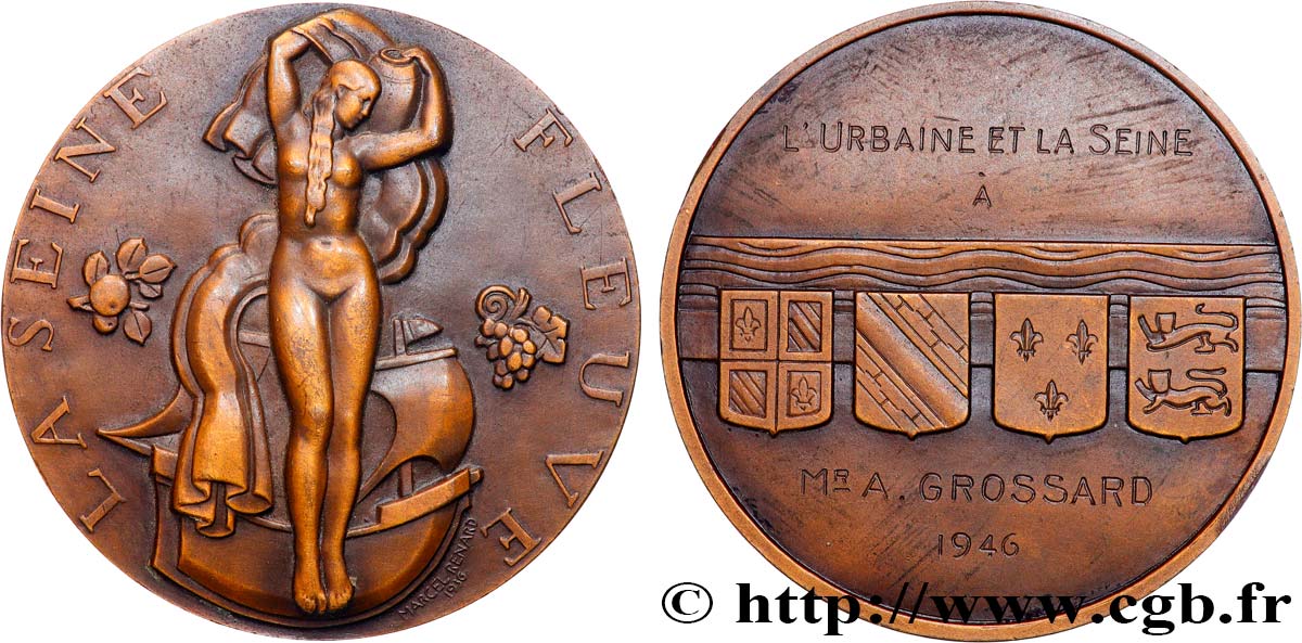 ASSURANCES Médaille, La Seine Fleuve, L’Urbaine et la Seine AU