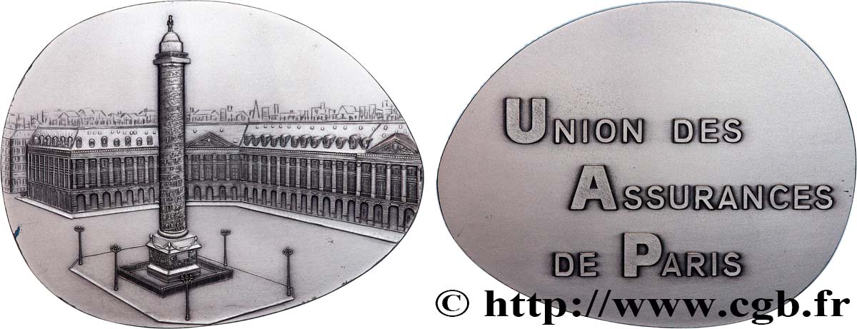 QUINTA REPUBBLICA FRANCESE Médaille, Union des Assurances de Paris SPL