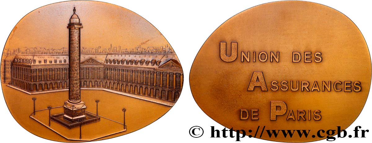 QUINTA REPUBBLICA FRANCESE Médaille, Union des Assurances de Paris SPL