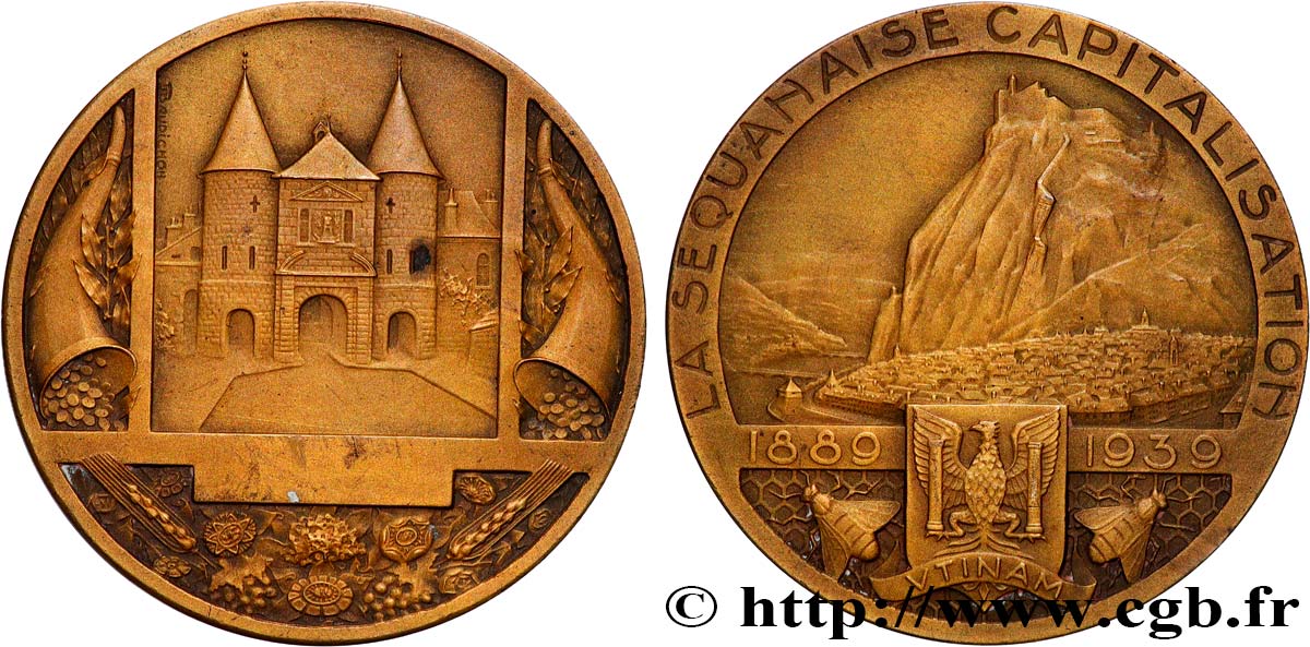 TERCERA REPUBLICA FRANCESA Médaille, La Sequanaise Capitalisation MBC+