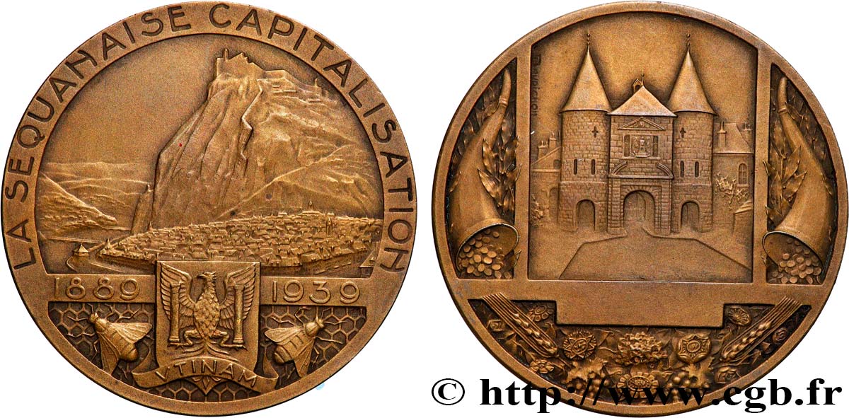 TROISIÈME RÉPUBLIQUE Médaille, La Sequanaise Capitalisation TTB+
