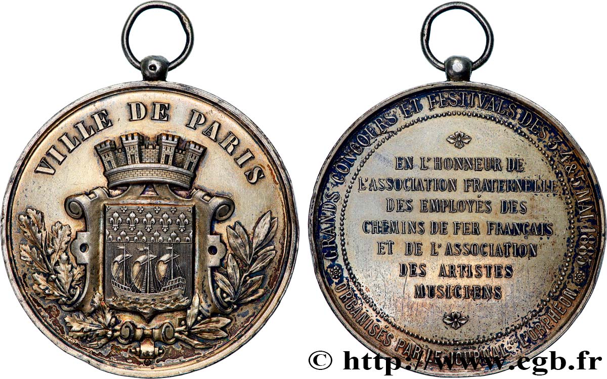 INSURANCES Médaille, Association fraternelle des employés des chemins de fer et de l’association des artistes musiciens XF