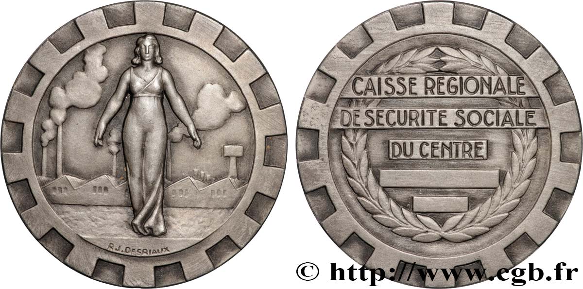 ASSURANCES Médaille, Caisse régionale de sécurité sociale du centre TTB+