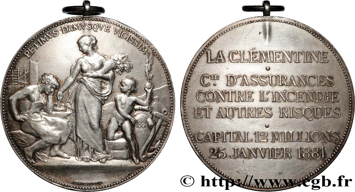 ASSURANCES Médaille, La Clémentine TTB