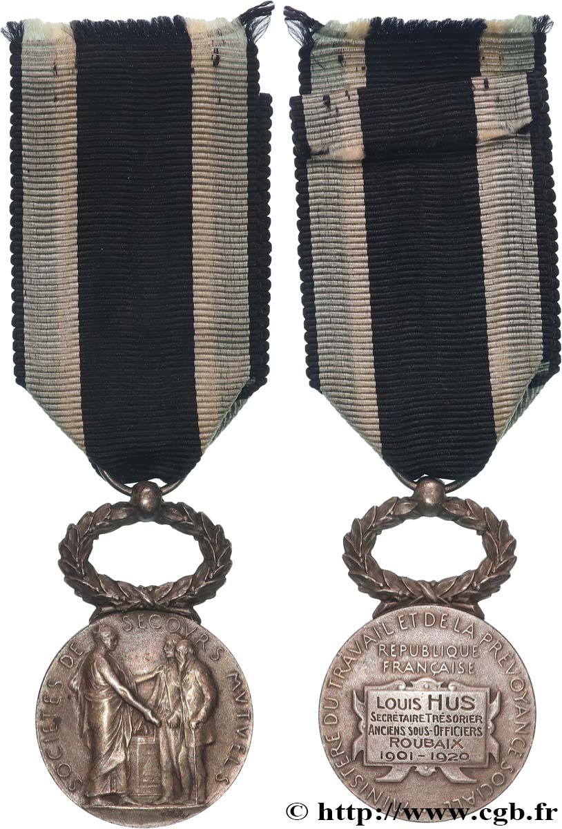 INSURANCES Médaille, Société de secours mutuels AU