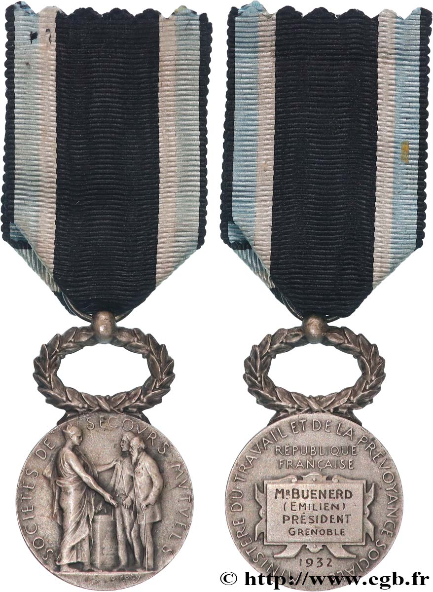 ASSURANCES Médaille, Société de secours mutuels AU