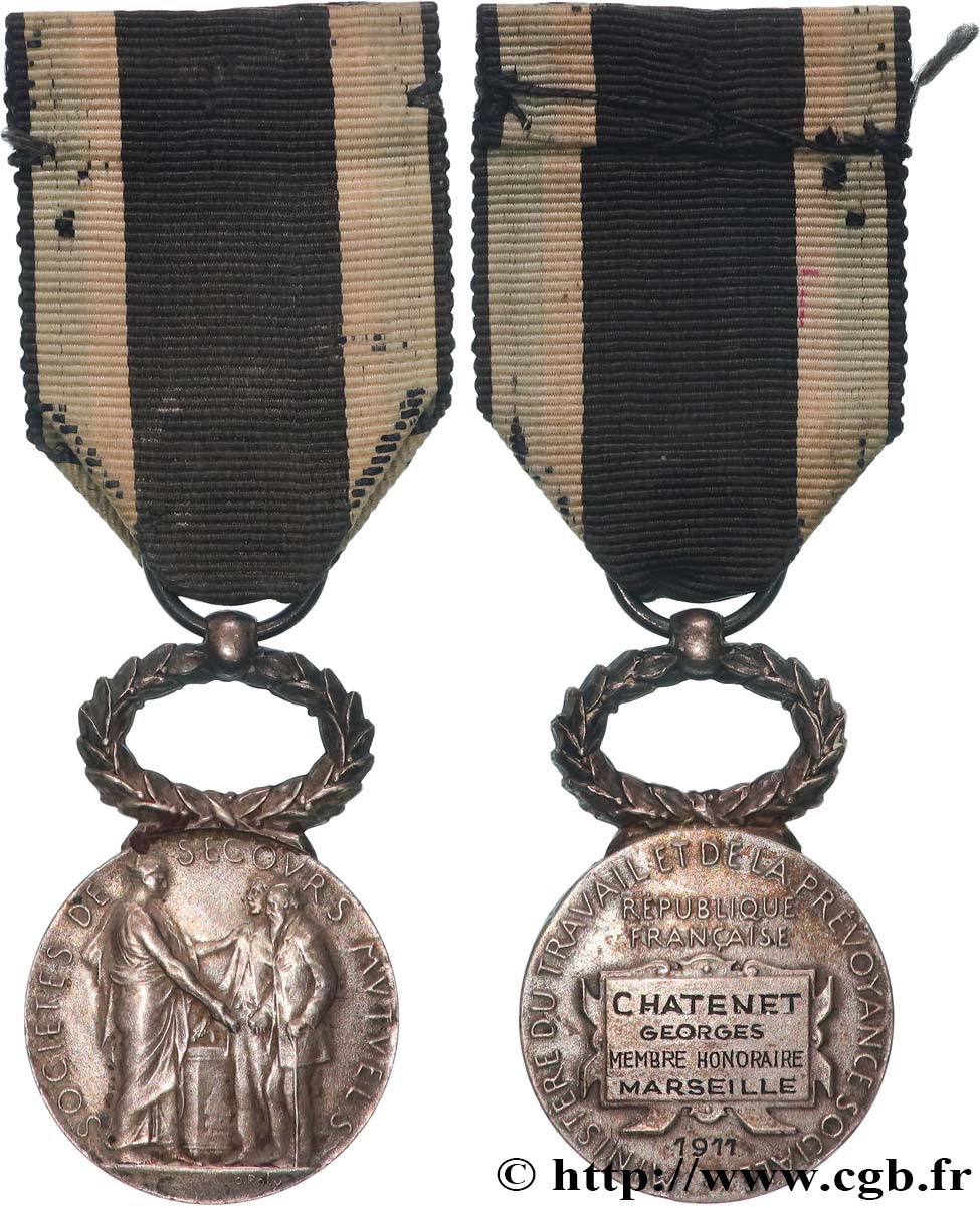 ASSURANCES Médaille, Société de secours mutuels TTB