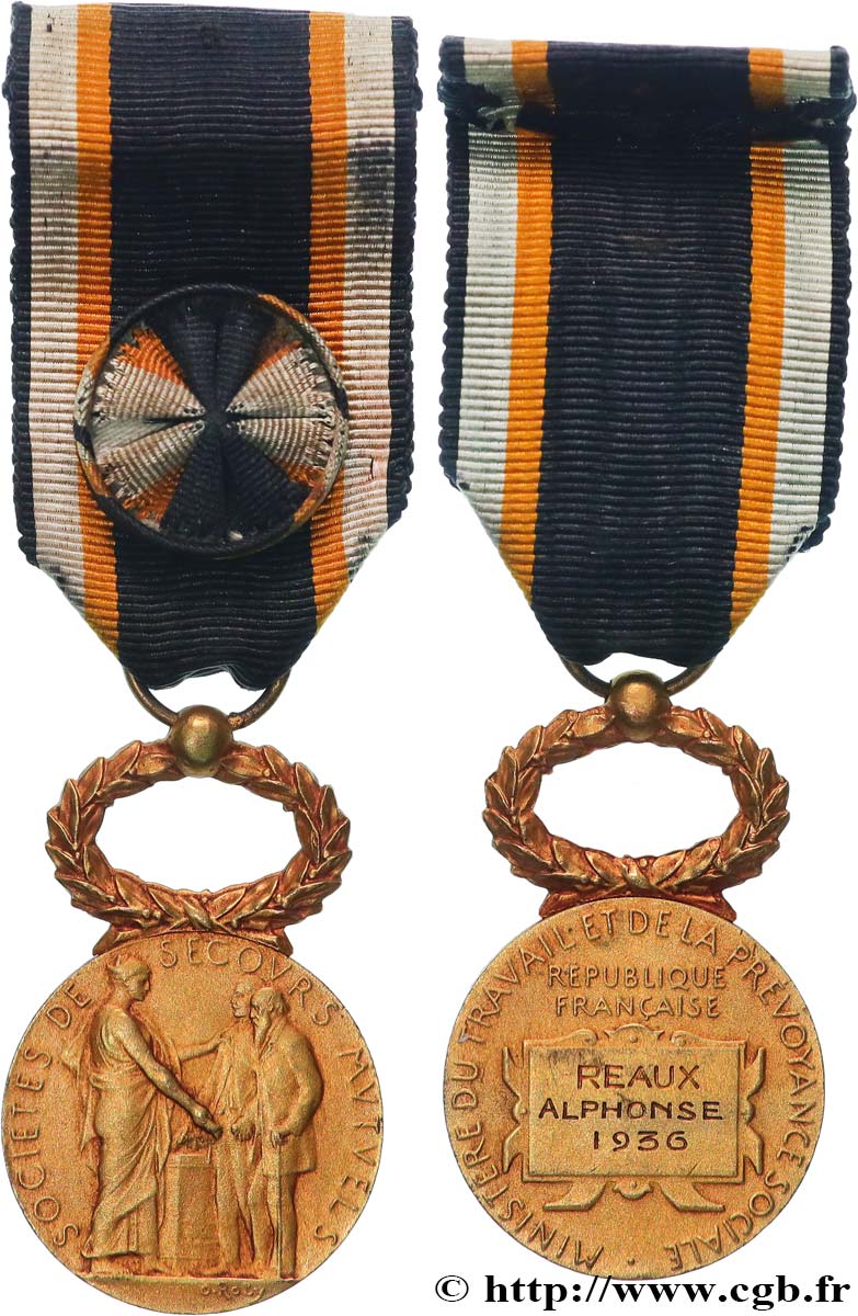 LES ASSURANCES Médaille, Société de secours mutuels fVZ