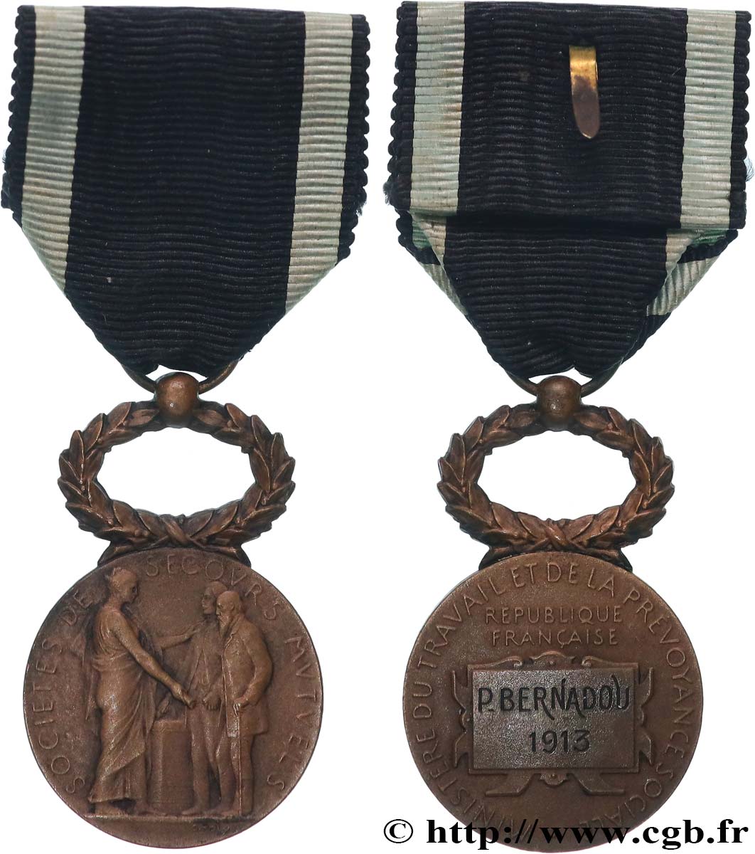 ASSURANCES Médaille, Société de secours mutuels TTB+