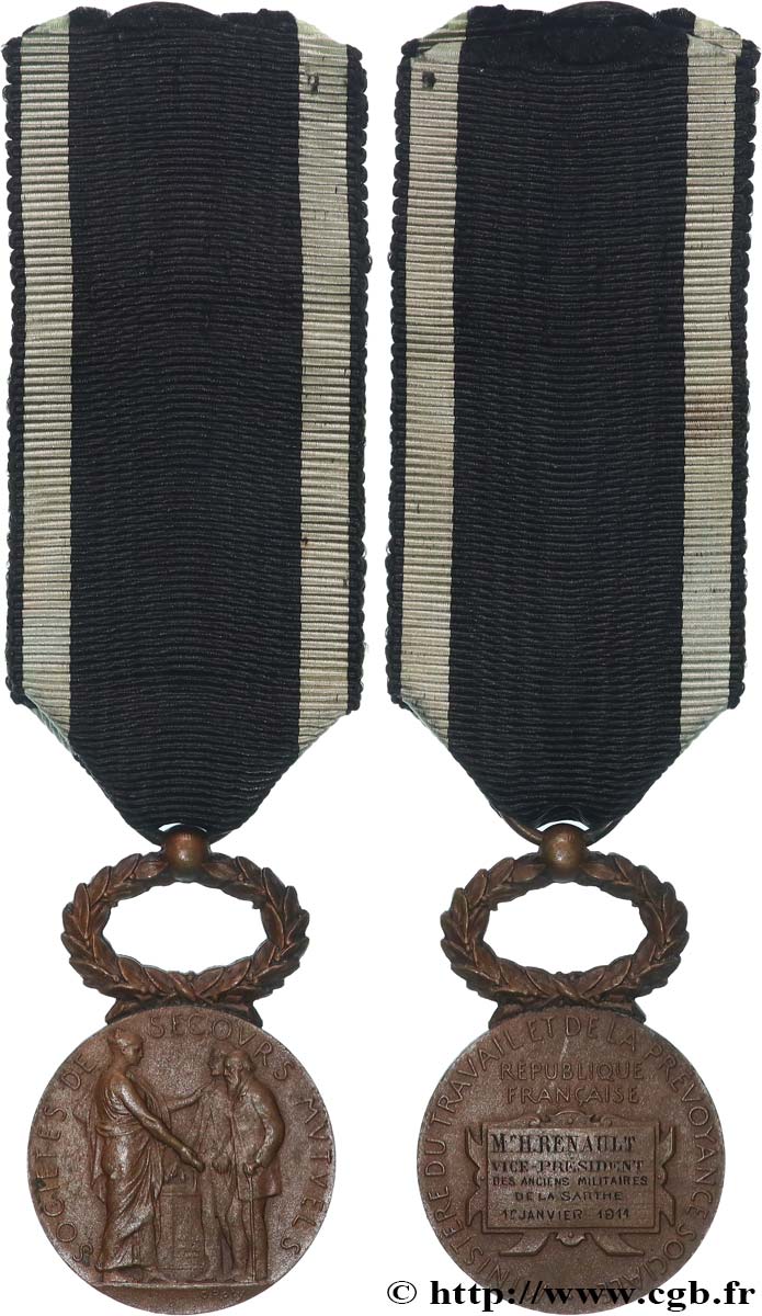 LES ASSURANCES Médaille, Société de secours mutuels q.SPL